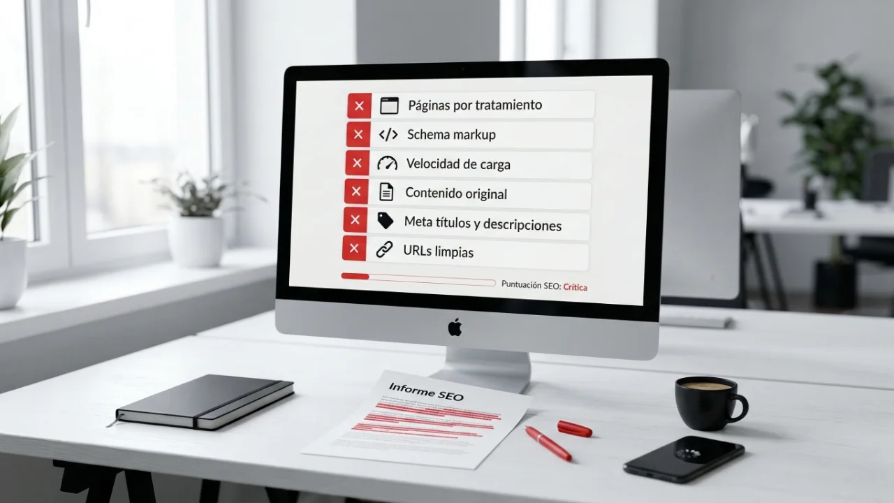 Resultado de Google PageSpeed Insights de una web Kit Digital de clínica dental