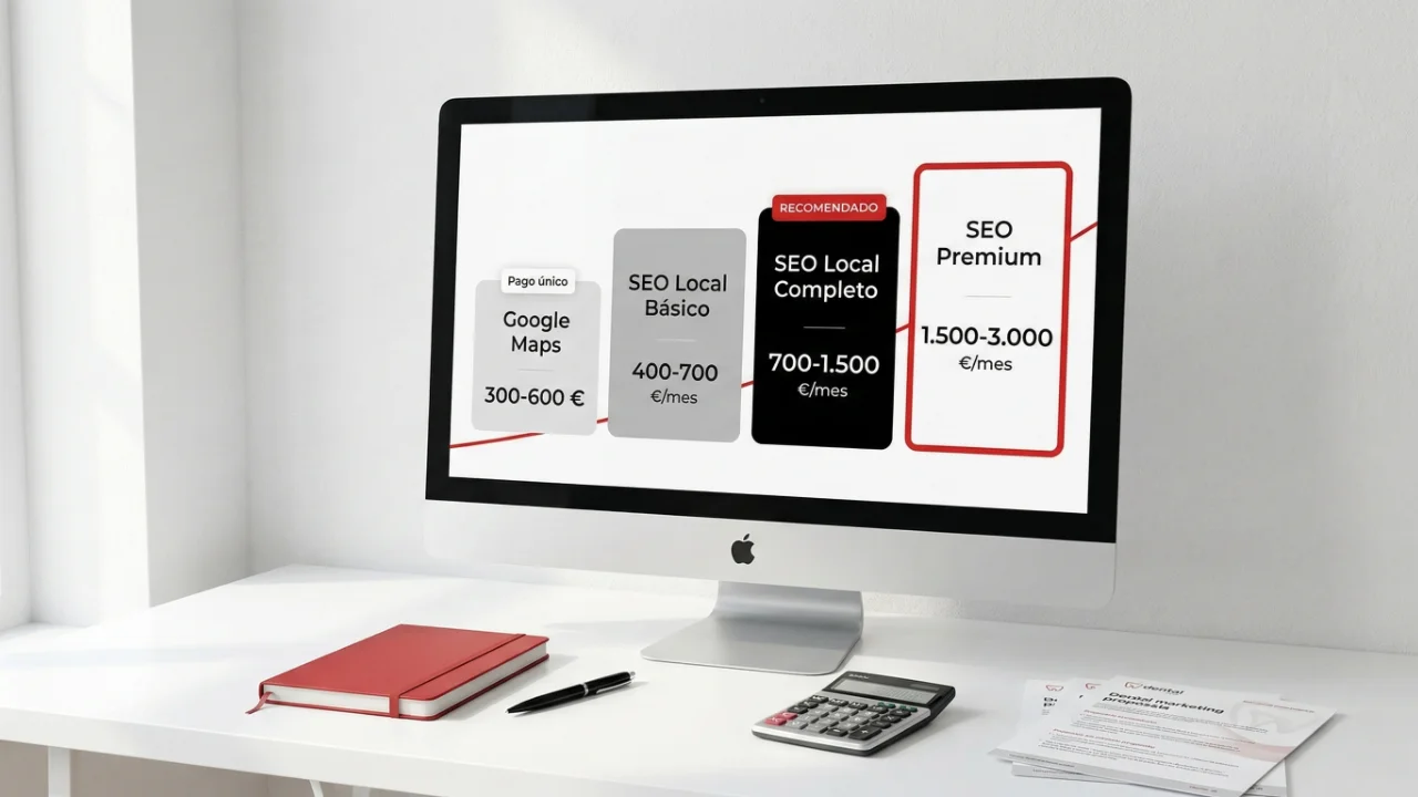 Rangos de precios del SEO dental en España en 2026