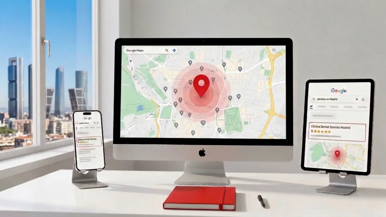 SEO para clínicas dentales en Madrid - Google Maps
