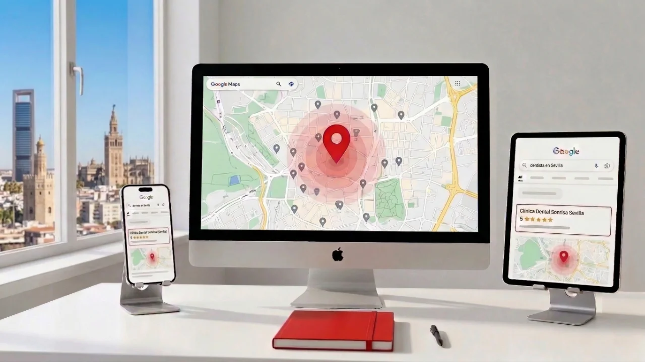 SEO para dentistas en Sevilla - Visibilidad en Google Maps
